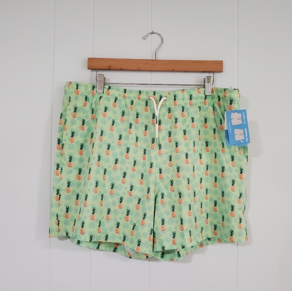 Bermie's Pineapple Vibes Swim Trunks - Picture 4 of 12